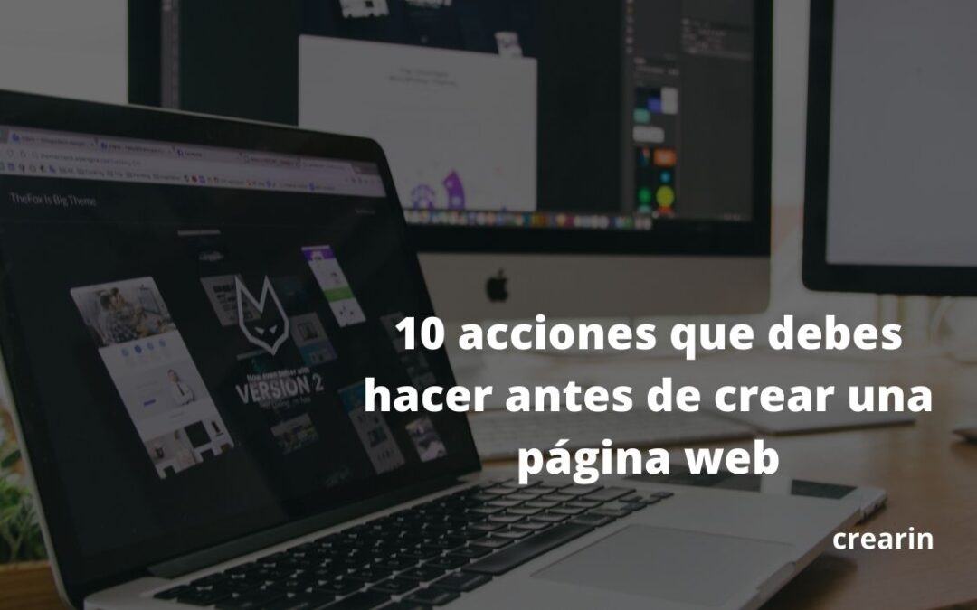 Qué hacer antes de crear una página web